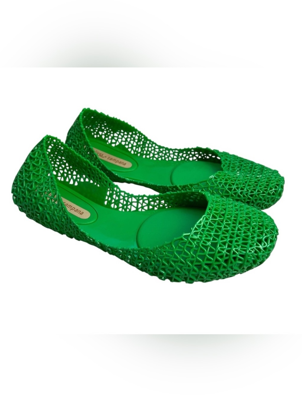 Melissa + Campana NEW Green Size 5 Flat Sandals Shoes